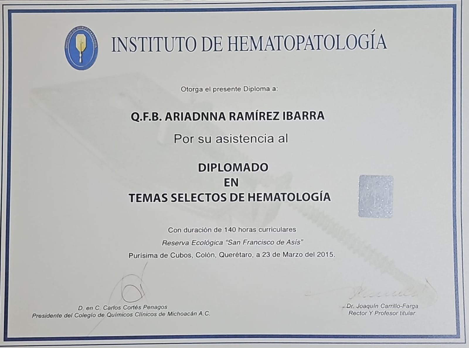 Diplomado Hematología