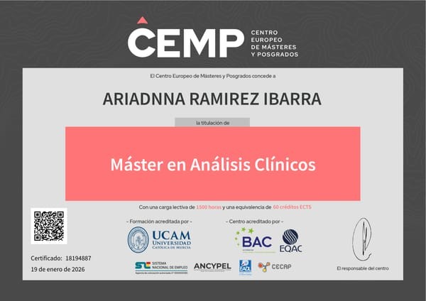 Máster en Análisis Clínicos CEMP