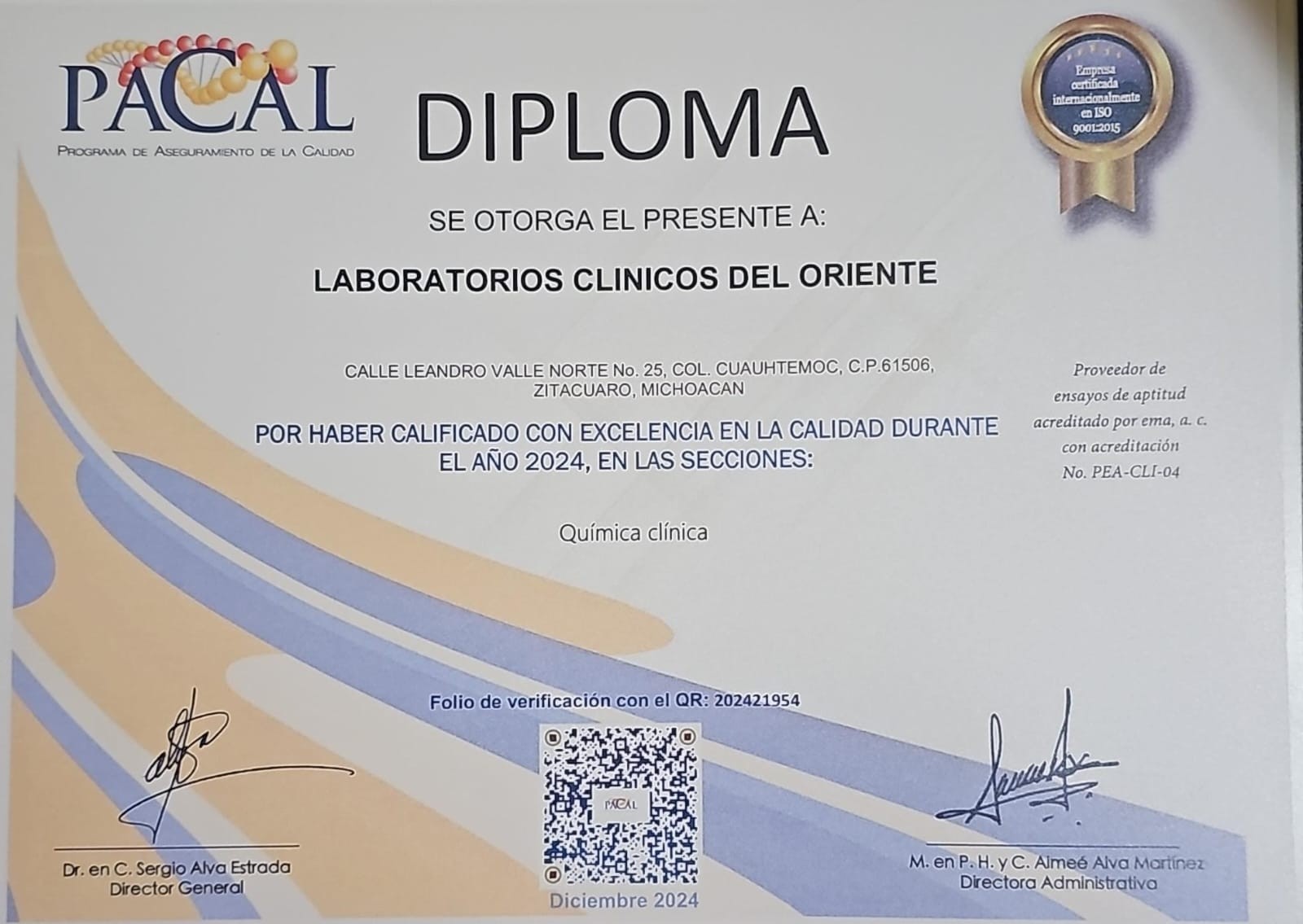 Diploma PACAL 2024